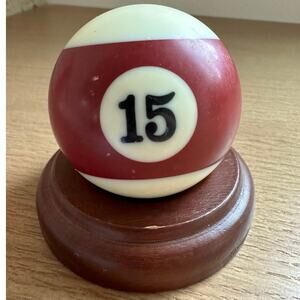 Billiard/Pool Regulation Resin 2-1/4" 6oz Replacement Ball Bold Number Burgundy